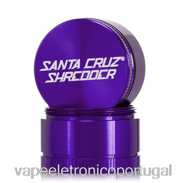 Vape Eletrônico Santa Cruz Triturador De 1,6 Polegadas Pequeno Moedor De 3 Peças Roxo (40 Mm)